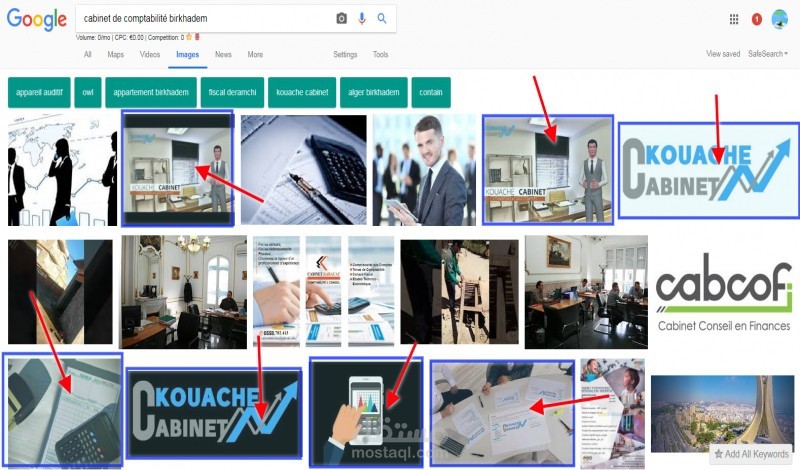 وضع صور موقعك في الصفحة الأولى على google حسب المنطقة (100 صورة فقط و 100 كلمة مفتاحية ب 5$)
