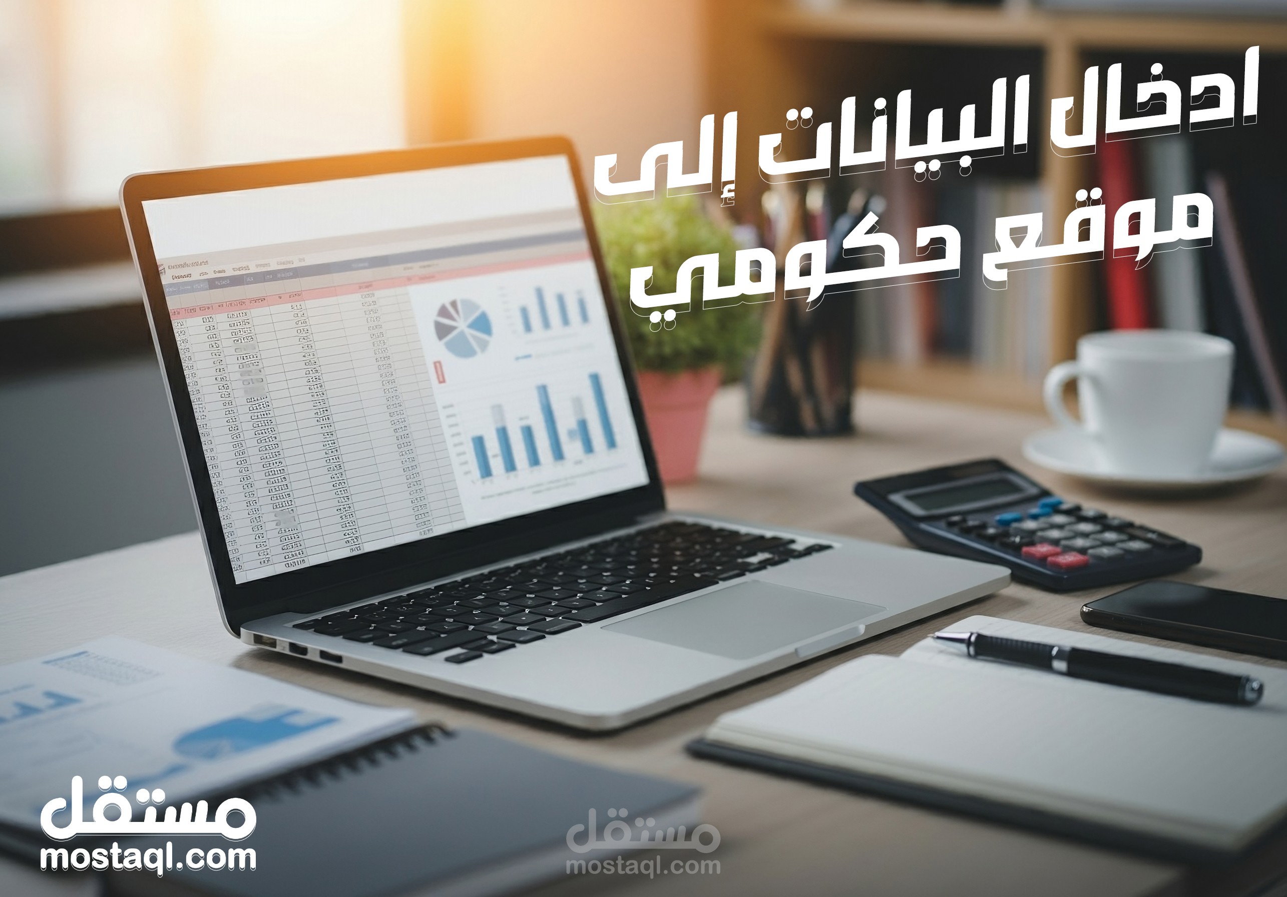 إدخال البايانات في قاعدة بيانات حكومية