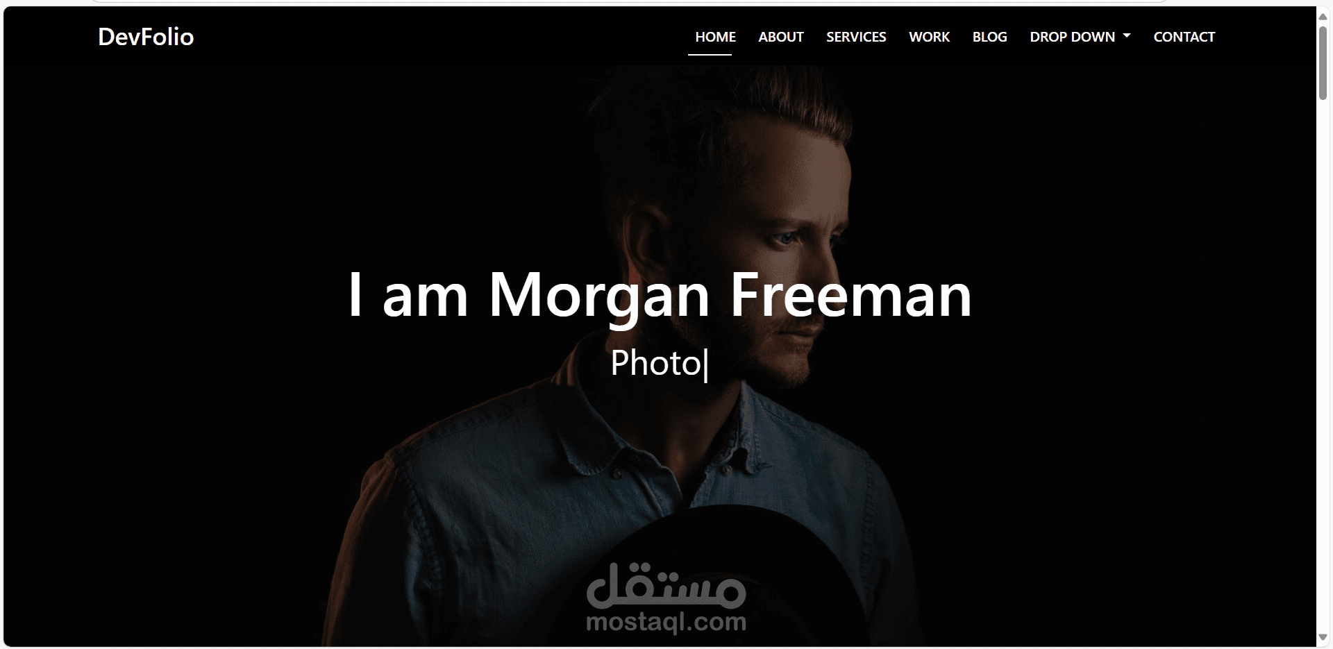 موقع devfolio هو موقع تعريفي
