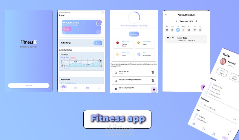 برمجه تطبيق اندرويد باللغهjava  تطبيق الرياضه وكمال الاجسام