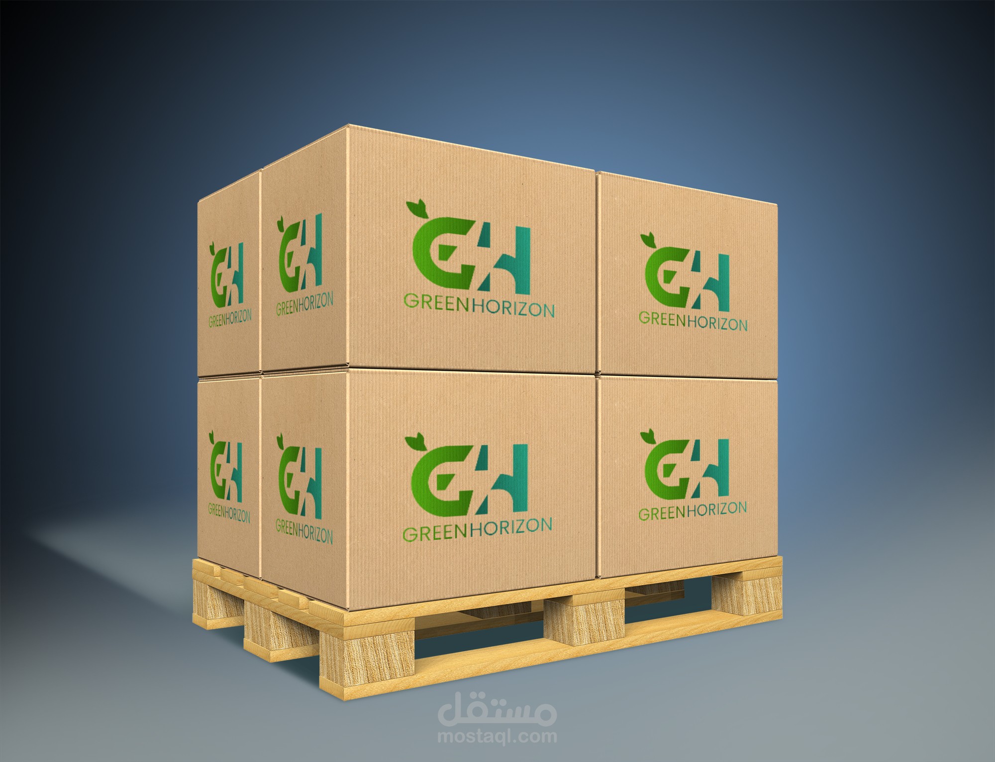 هوية بصرية لشركة Green Horizon لطاقة المتجددة