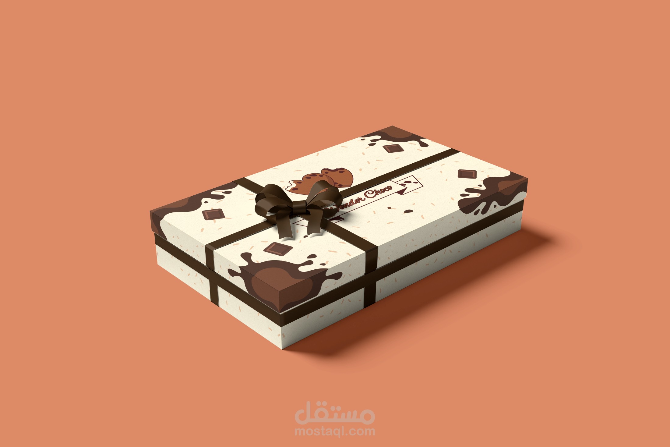 تصميم شعار و غلاف لشركة Wonder Choco للشكولاطة
