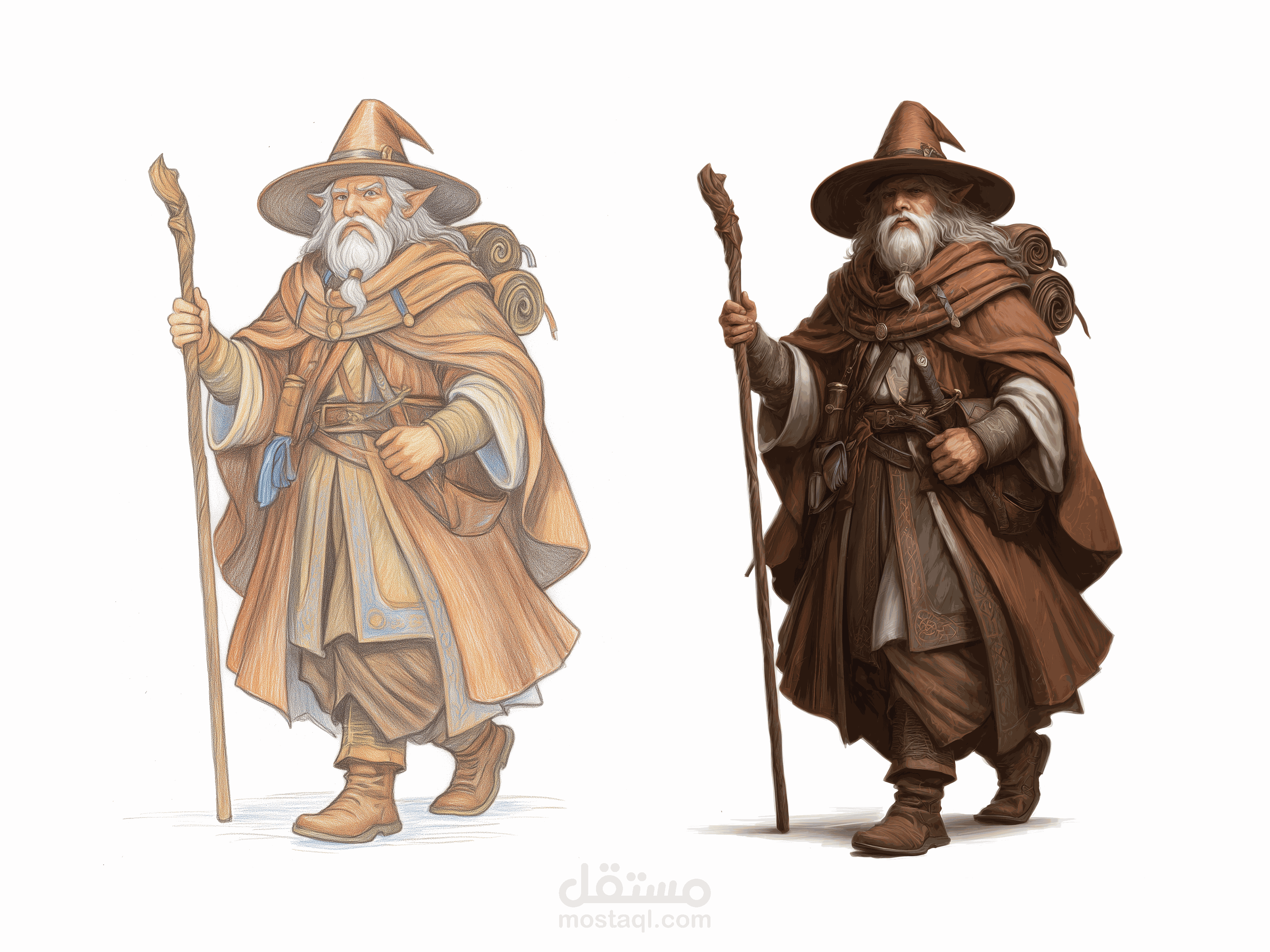 تصميم شخصيات لروايات خيالية.