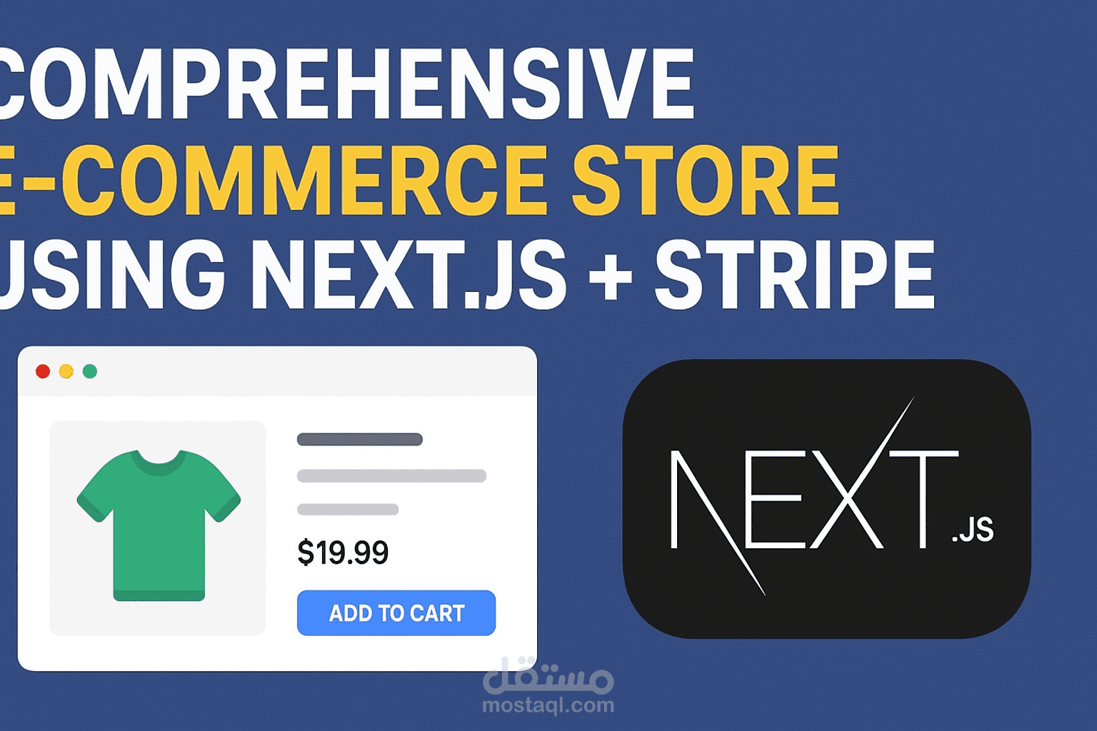 تطوير متجر إلكتروني متكامل باستخدام Next.js وStripe
