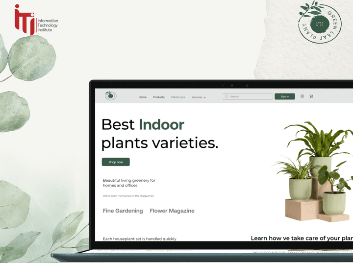 Greenie E-commerce website for plants