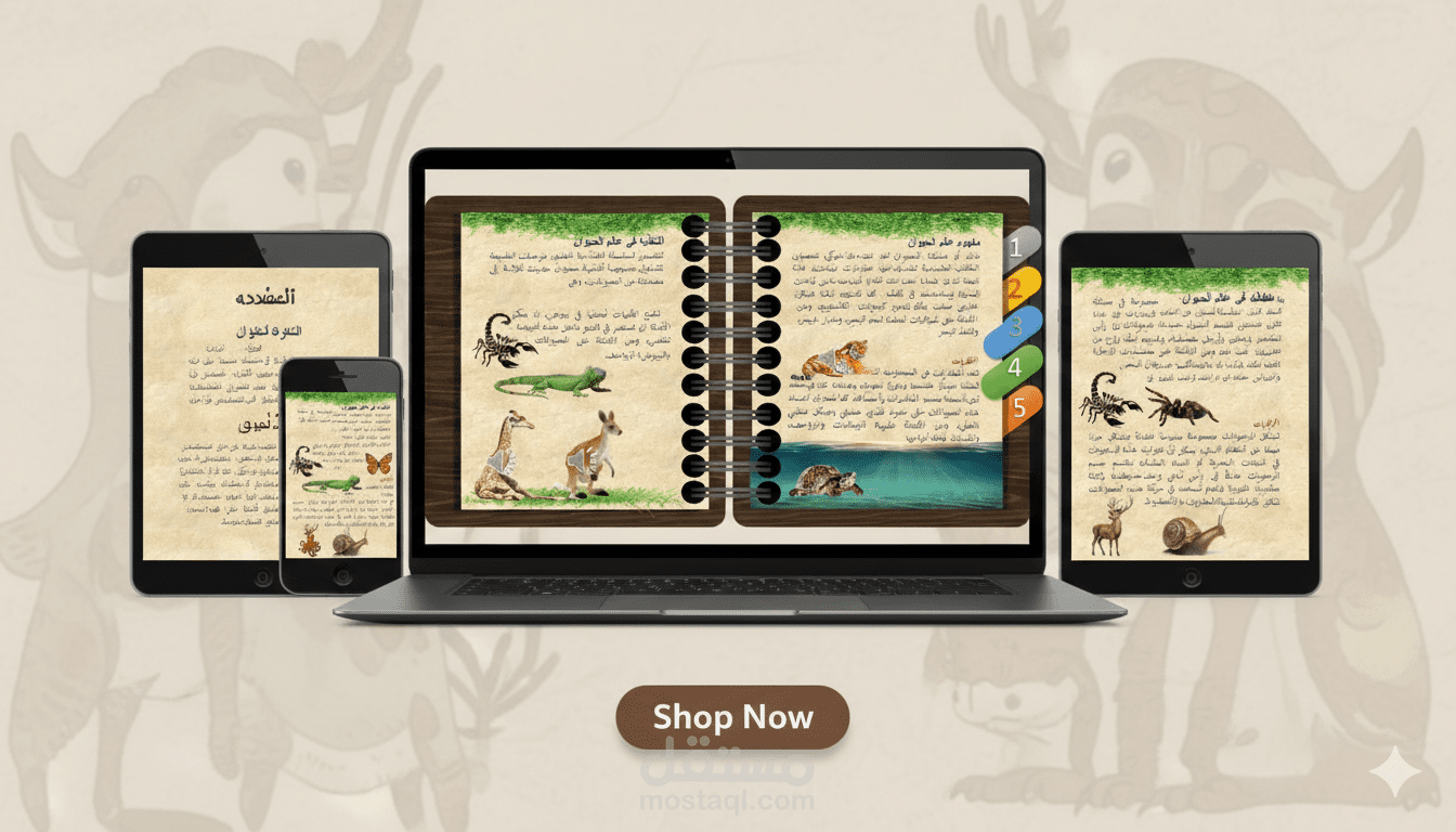 تصميم كتاب رقمي للأطفال بأسلوب جذاب وبسيط