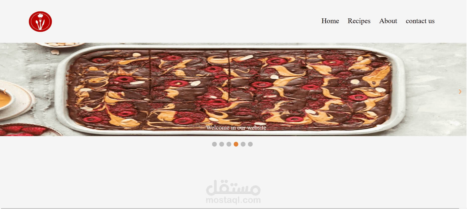 online receipes website project