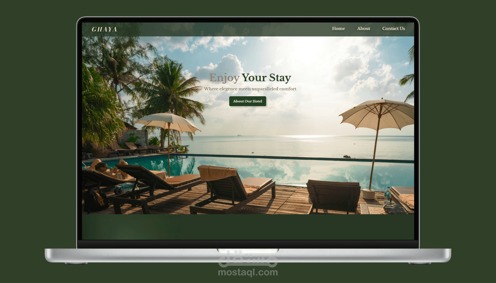 نموذج عمل لفندق بتصميم مميز وجذاب