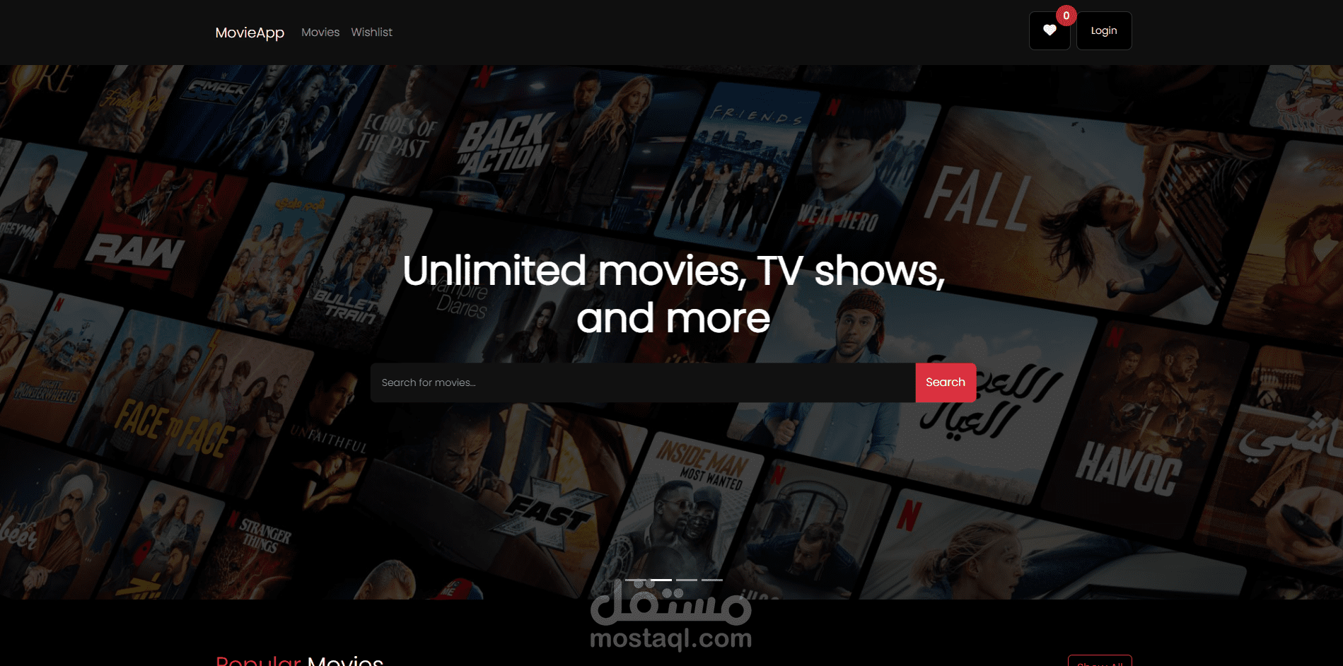 موقع أفلام تفاعلي باستخدام Angular – Movie App
