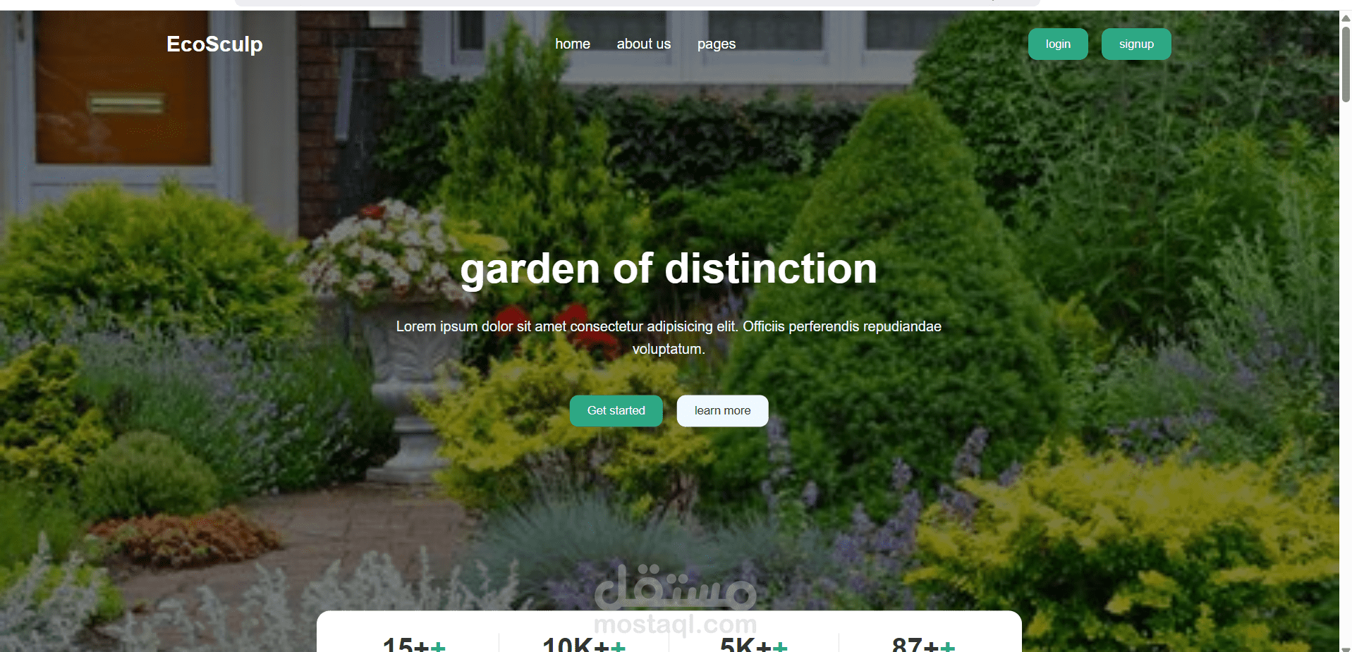 gardening-company landing-page