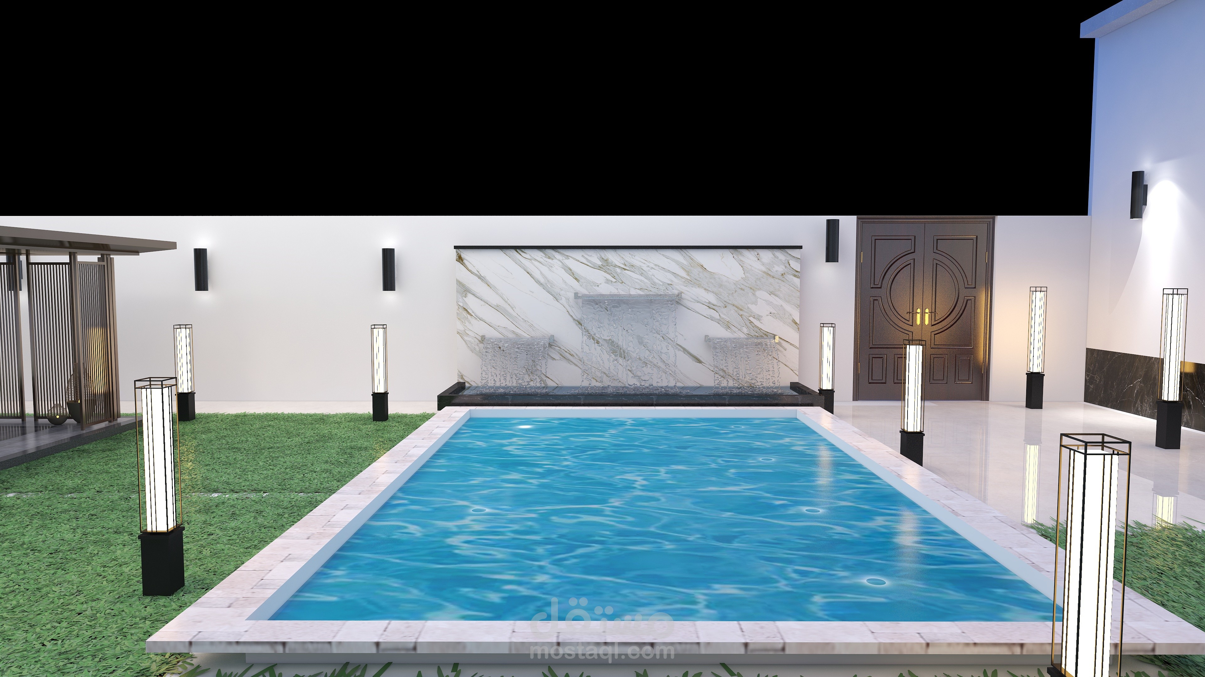 تصميم لاند سكيب  3D