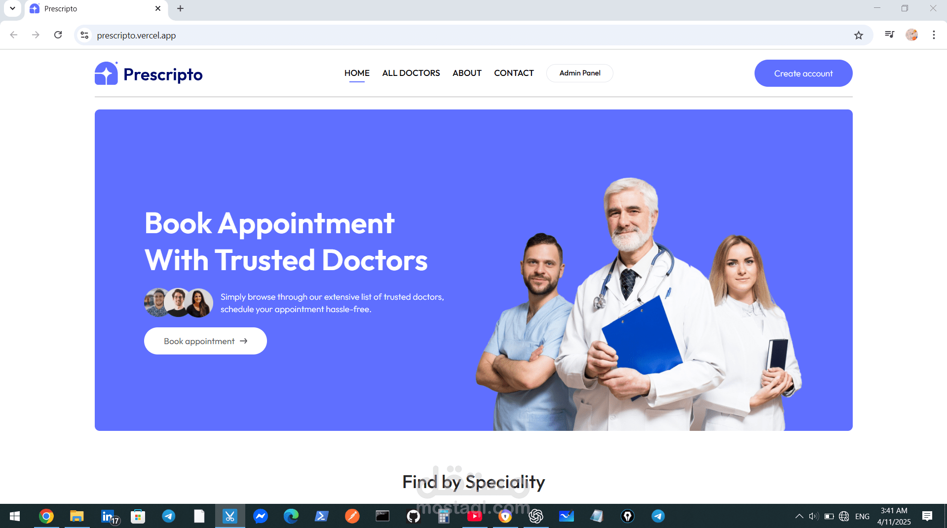 موقع لمستشفي للمساعده في الحجز