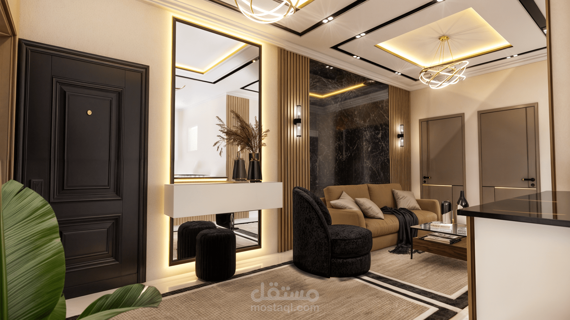 تصميم شقة في القاهرة