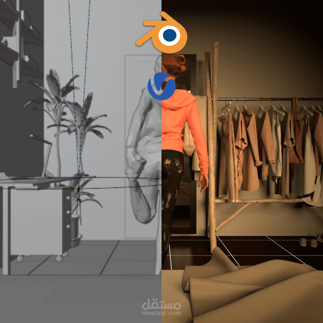 Interior Design in Blender & Vray | تصميم داخلي باستخدام بلندر وفيراي