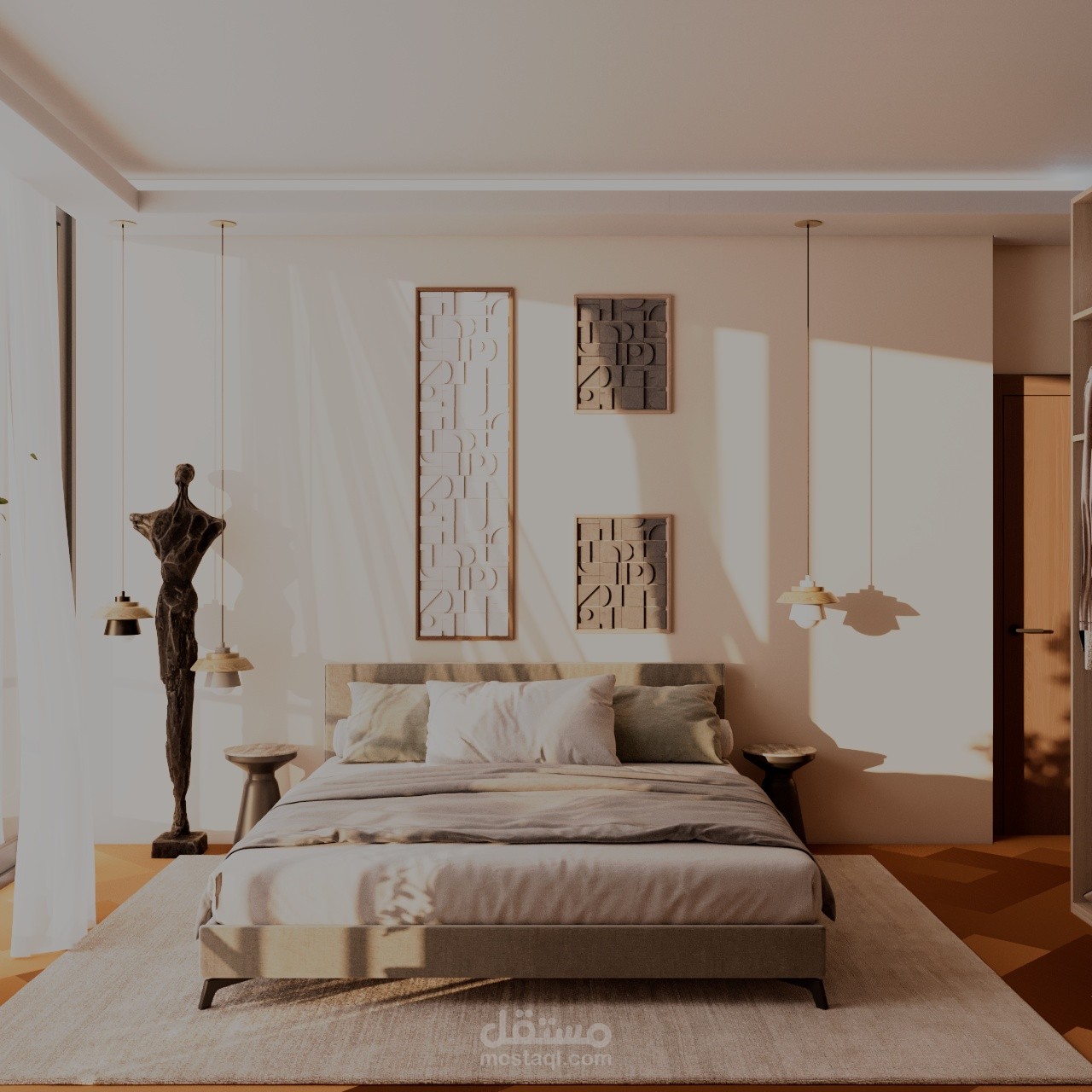 تصميم داخلي لغرفة ماستر | Master Bedroom Interior Design