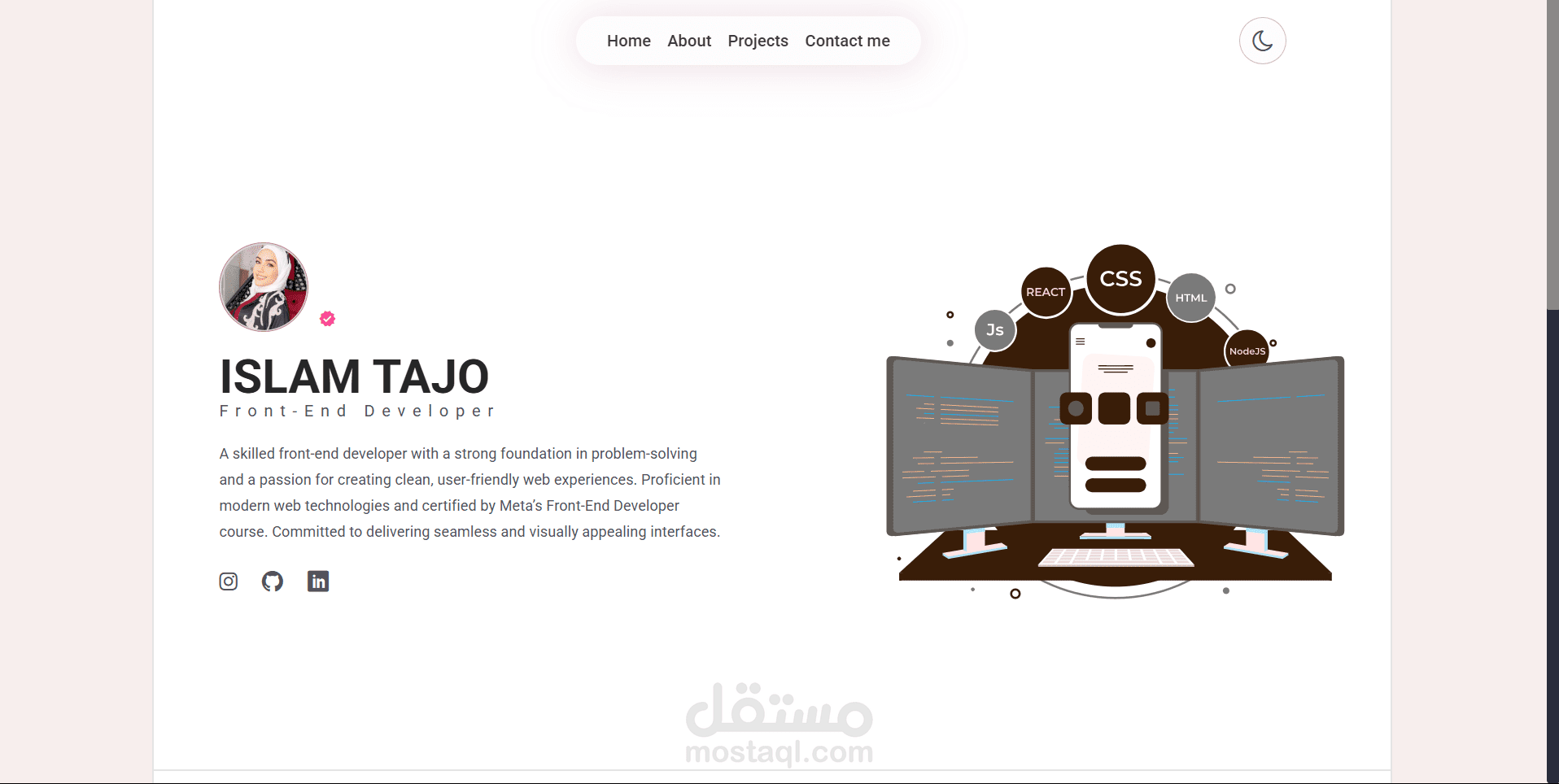 بورتفوليو عصري يعرض إنجازاتك باحترافية