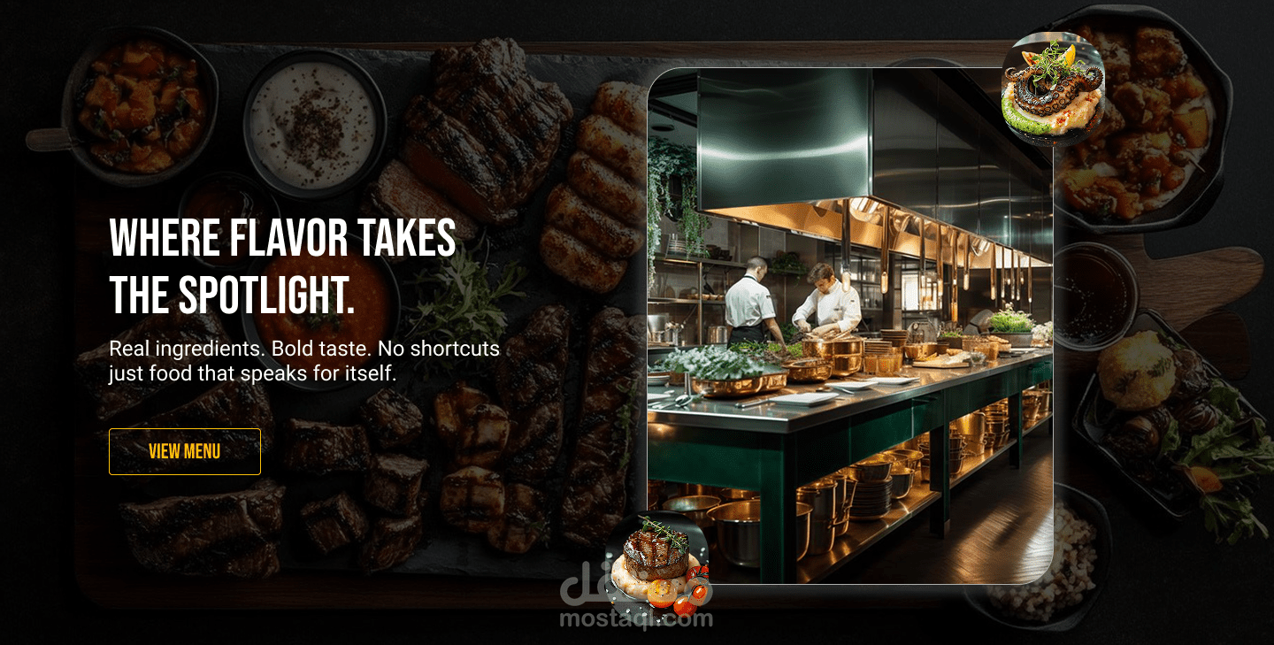 UI/UX Design – Restaurant Landing Page