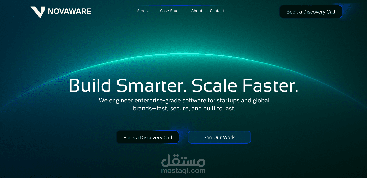 UI/UX Design – Tech Company Landing Page
