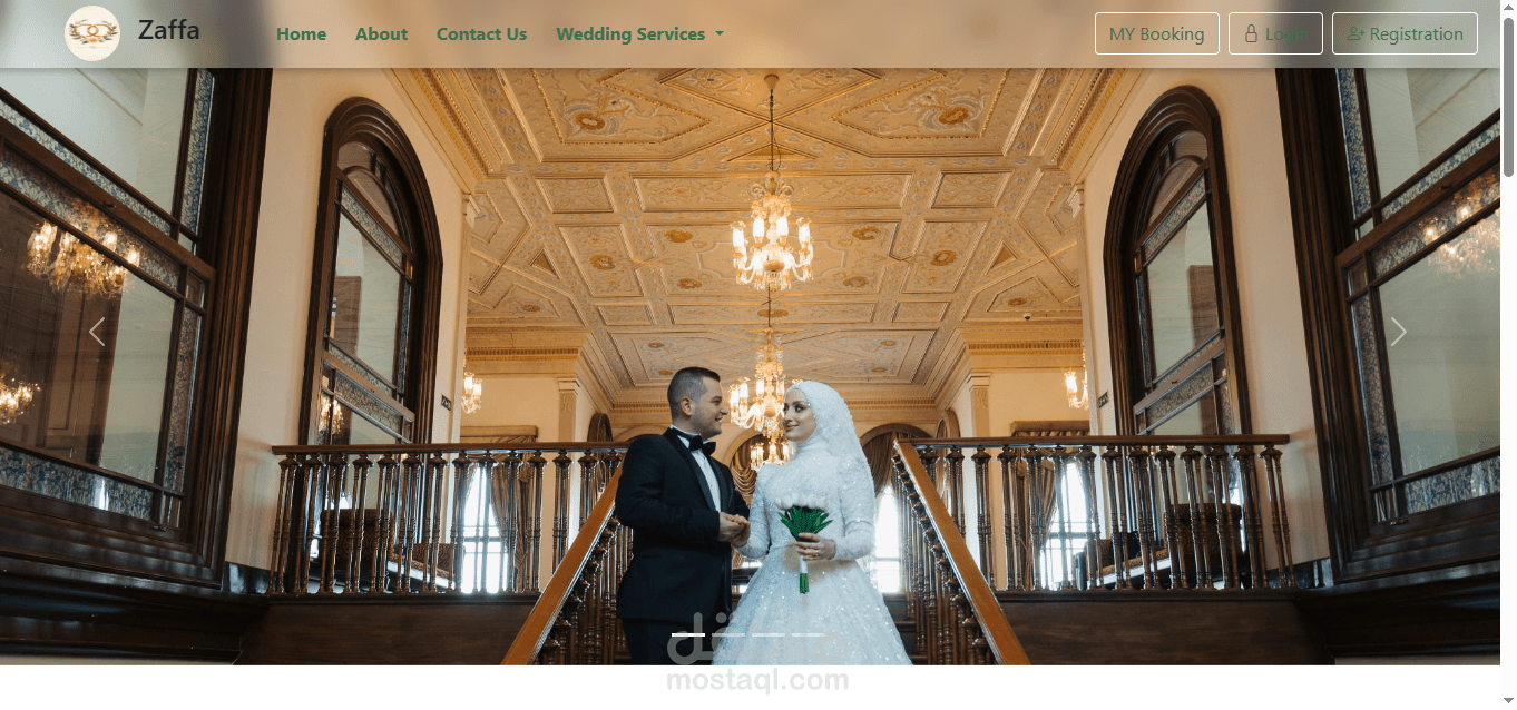 موقع متكامل لخدمات الأفراح باستخدام ASP.NET Core MVC