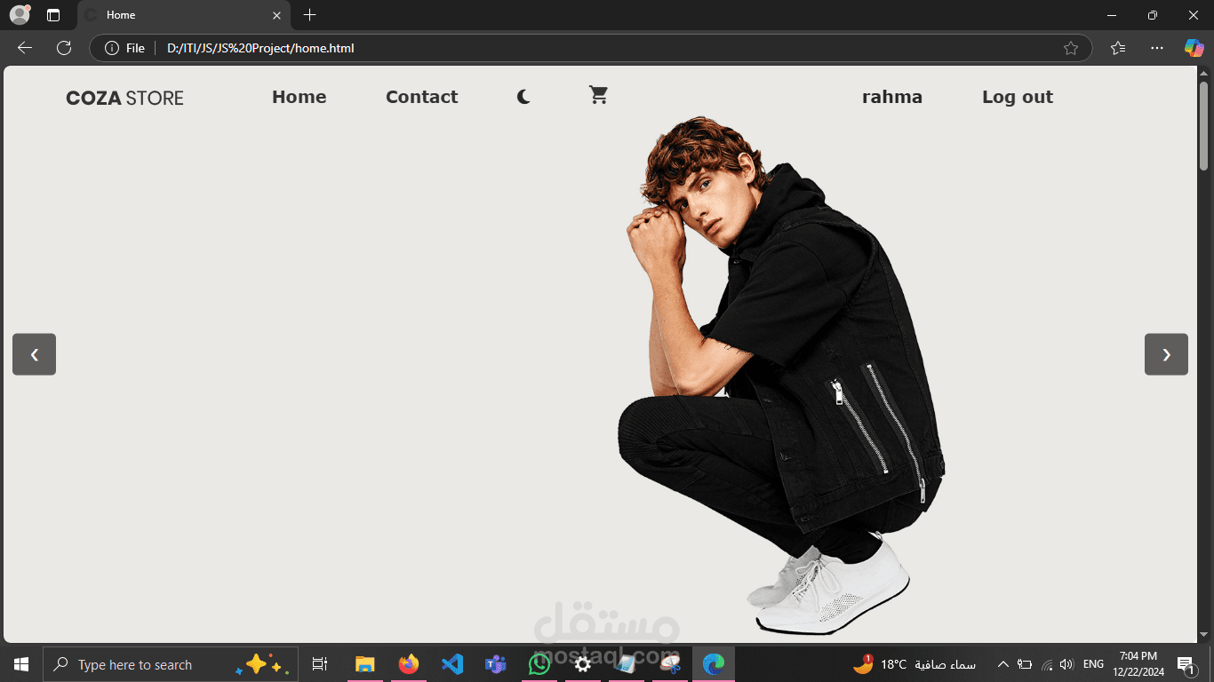 Ecommerce website