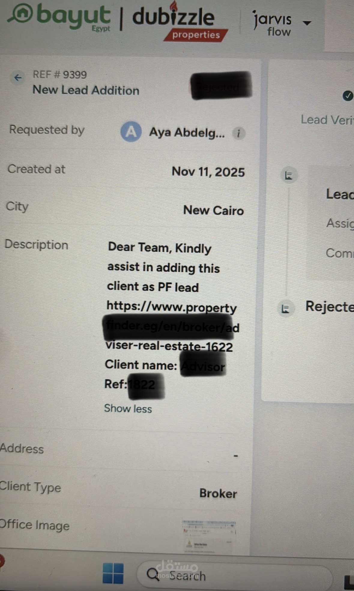 Client relationship manager