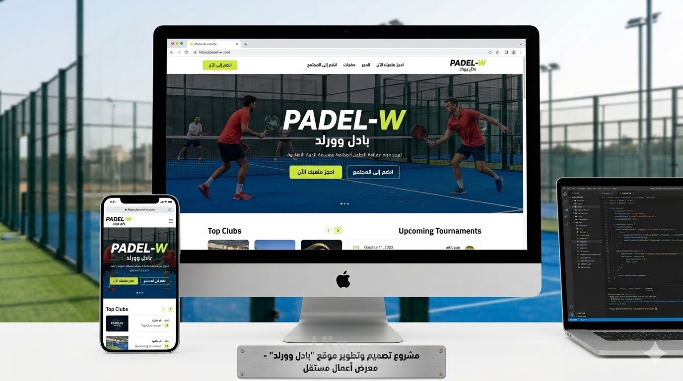 منصة ذكية لإدارة وحجز ملاعب البادل مع نظام إشعارات واتساب ولوحة تحكم متقدمة