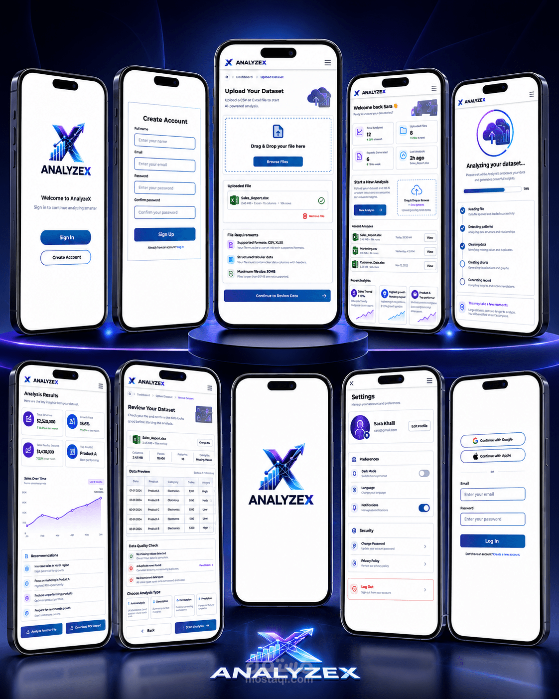 UIUX Design For Data Analysis Platform