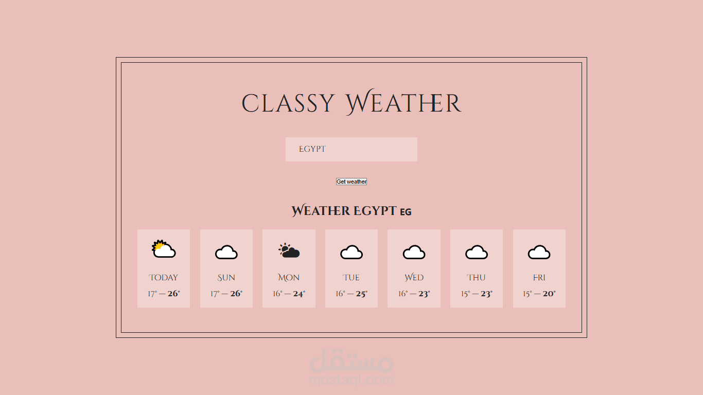 Classy-Weather