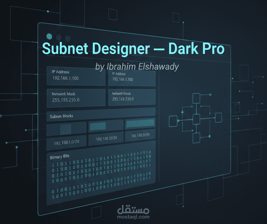 Subnet Designer — أداة تصميم الشبكات التفاعلية