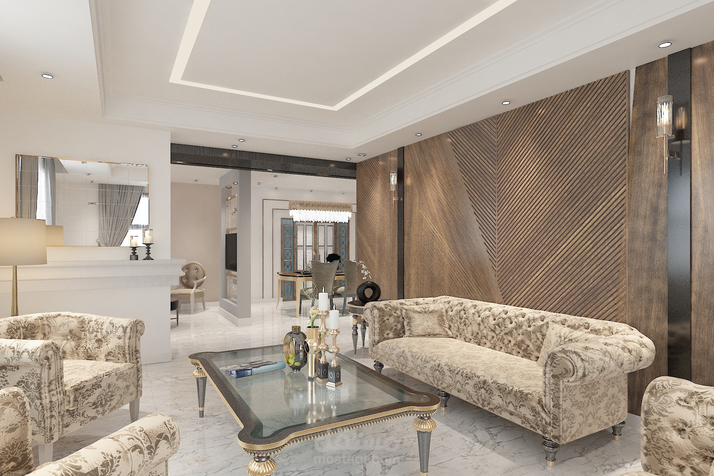 ديكور داخلي  لشقة سكنية في سوريا
