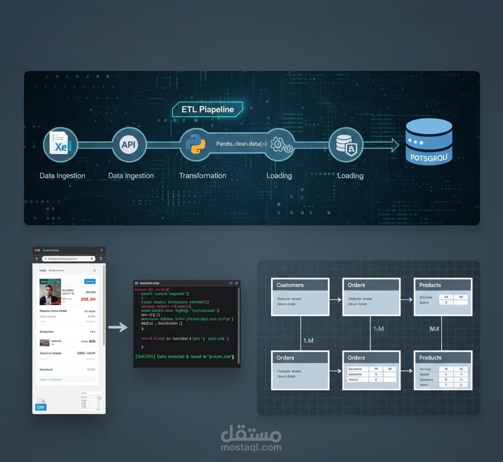 نظام الـ ETL (Data Pipeline)