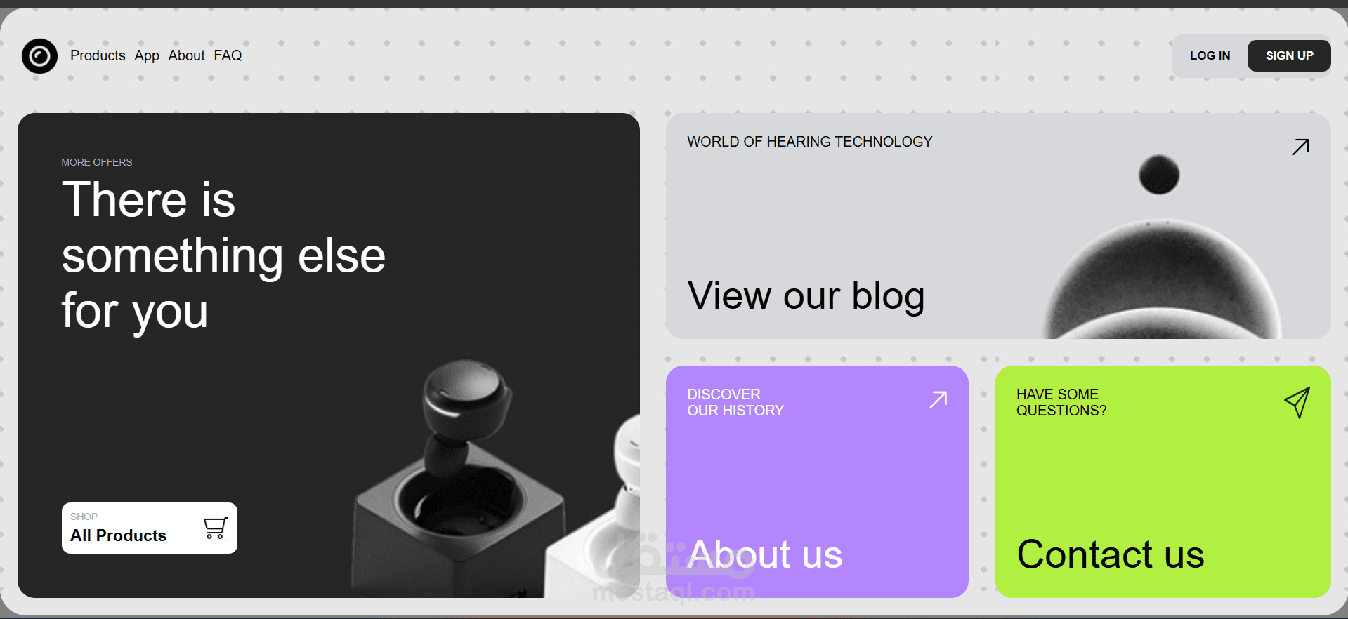 عمل صفحة المنزل (Home Page)