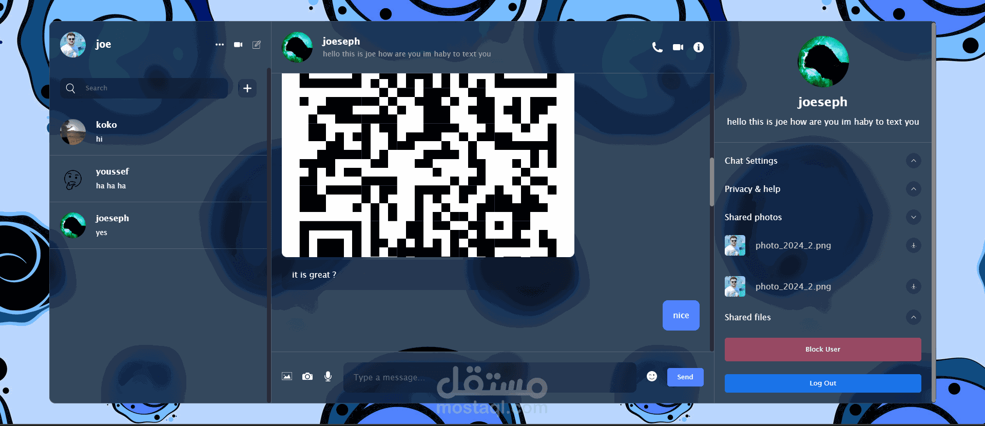 دردشة عبر الإنترنت باستخدام React و Firebase