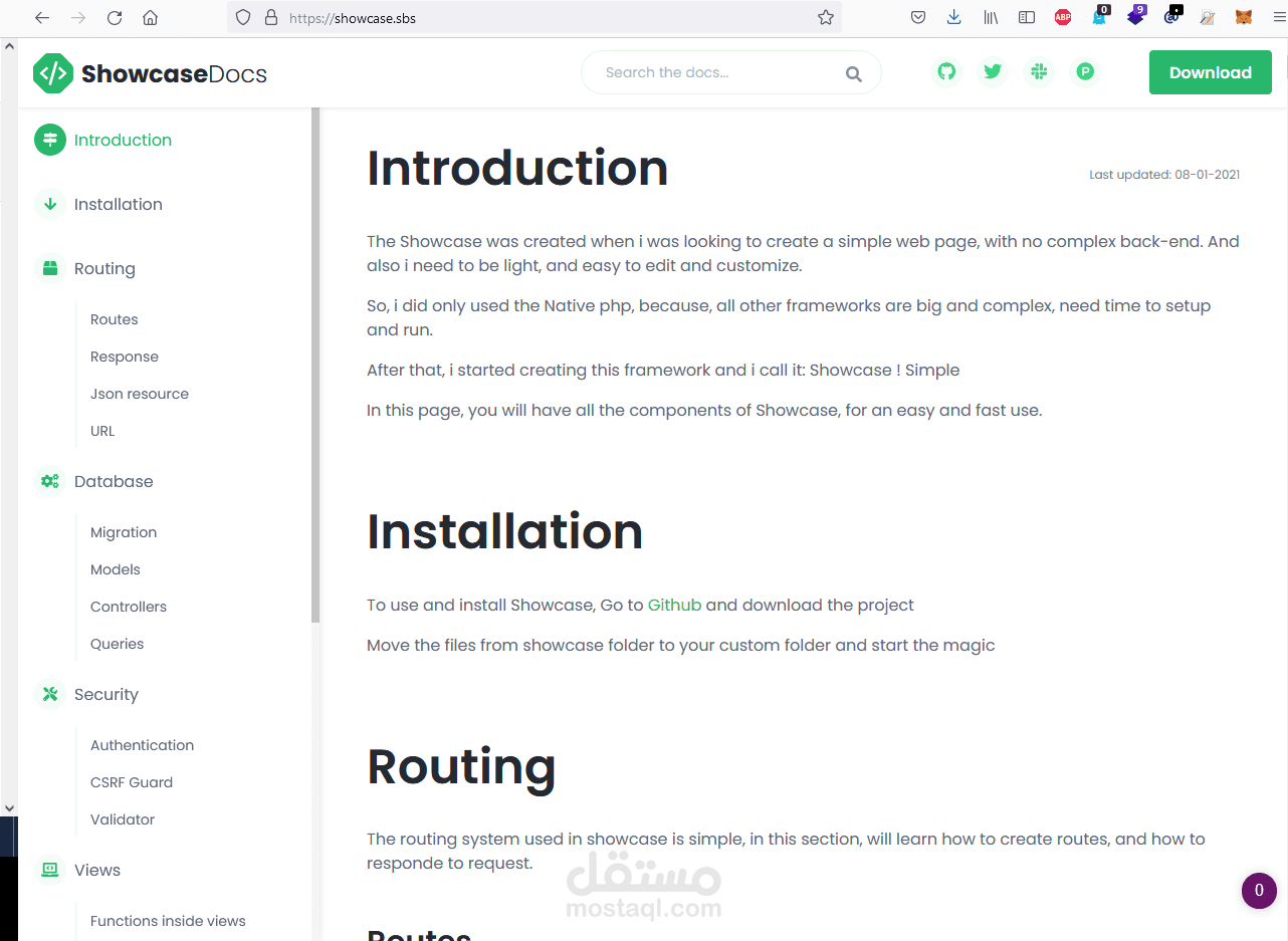 Small Framework with php