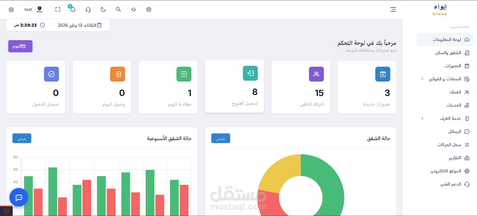 سيستم لادارة الفناق erp (sass)