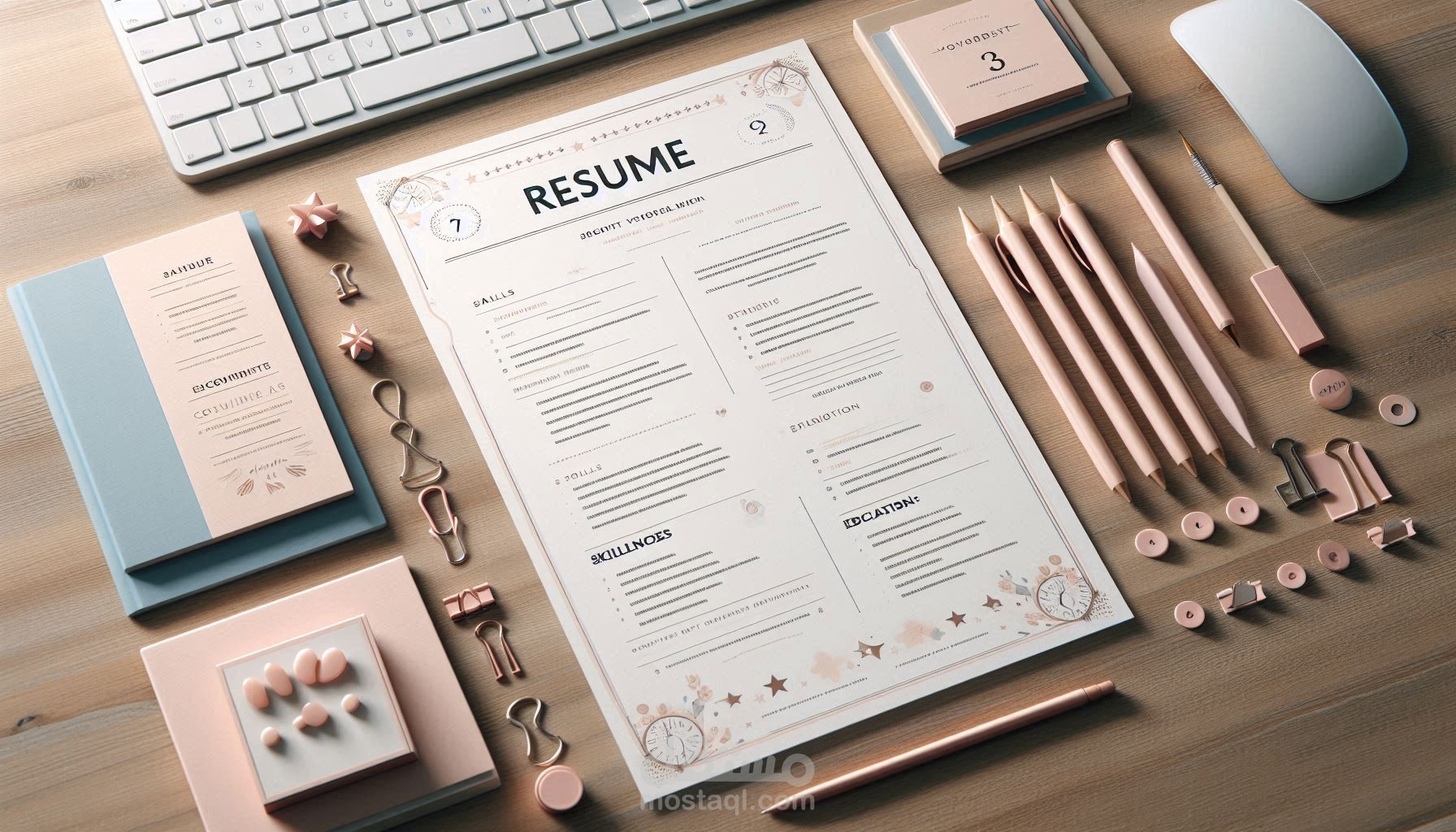 سيرة ذاتية حديثة Modern Resume باللغة العربية