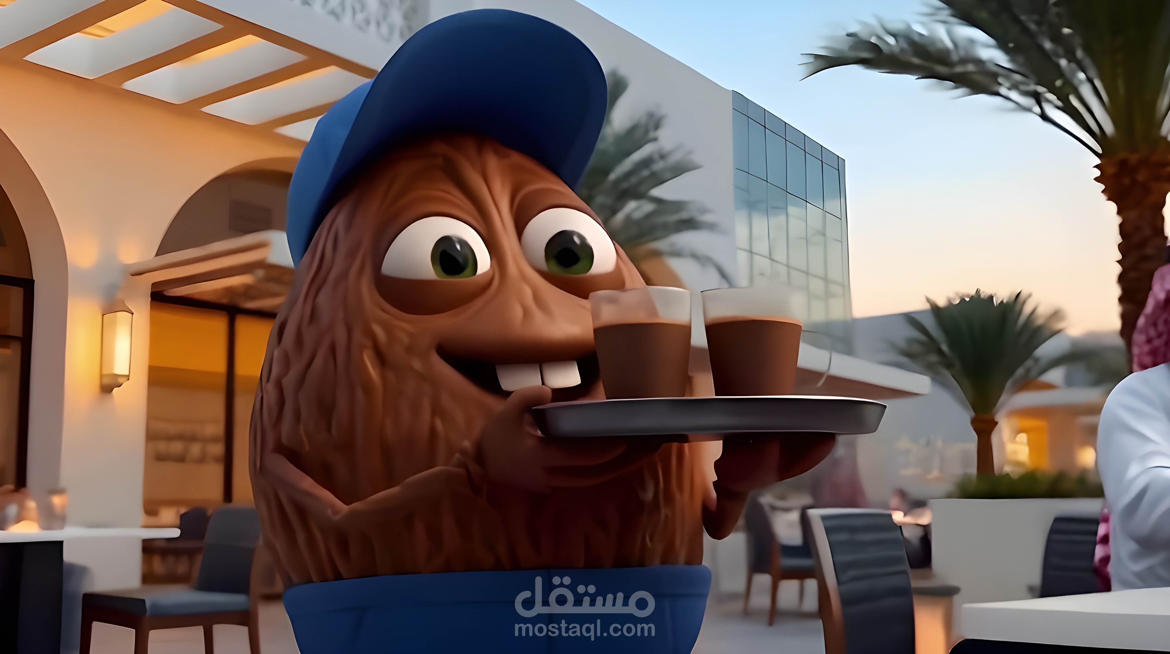 اعلان مقهى العزيزية اعلان تسويقى للمقهى