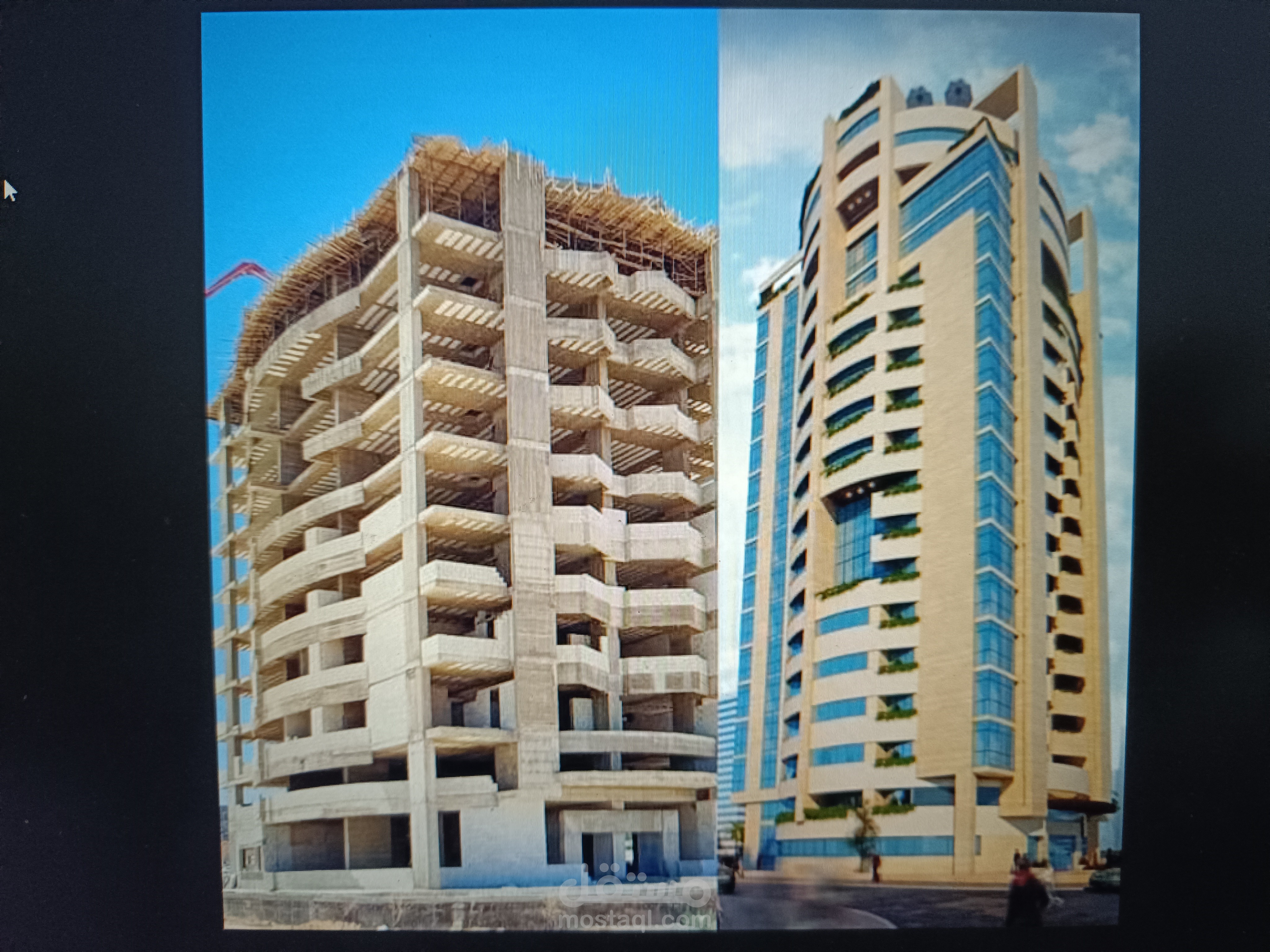 دراسة انشائية زلزالية جيوتكنيكية لبرج سكني