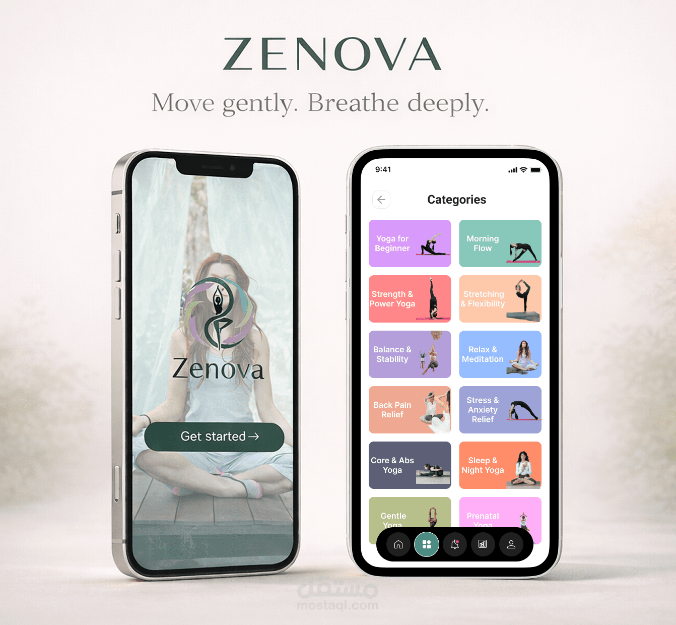 Zevova Yoga app