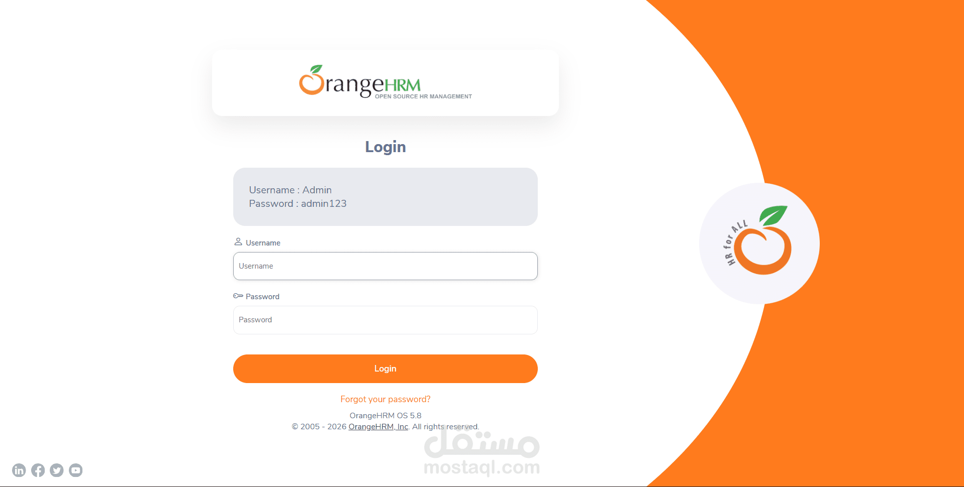 OrangeHRM Automation Testing Framework باستخدام Selenium و Java