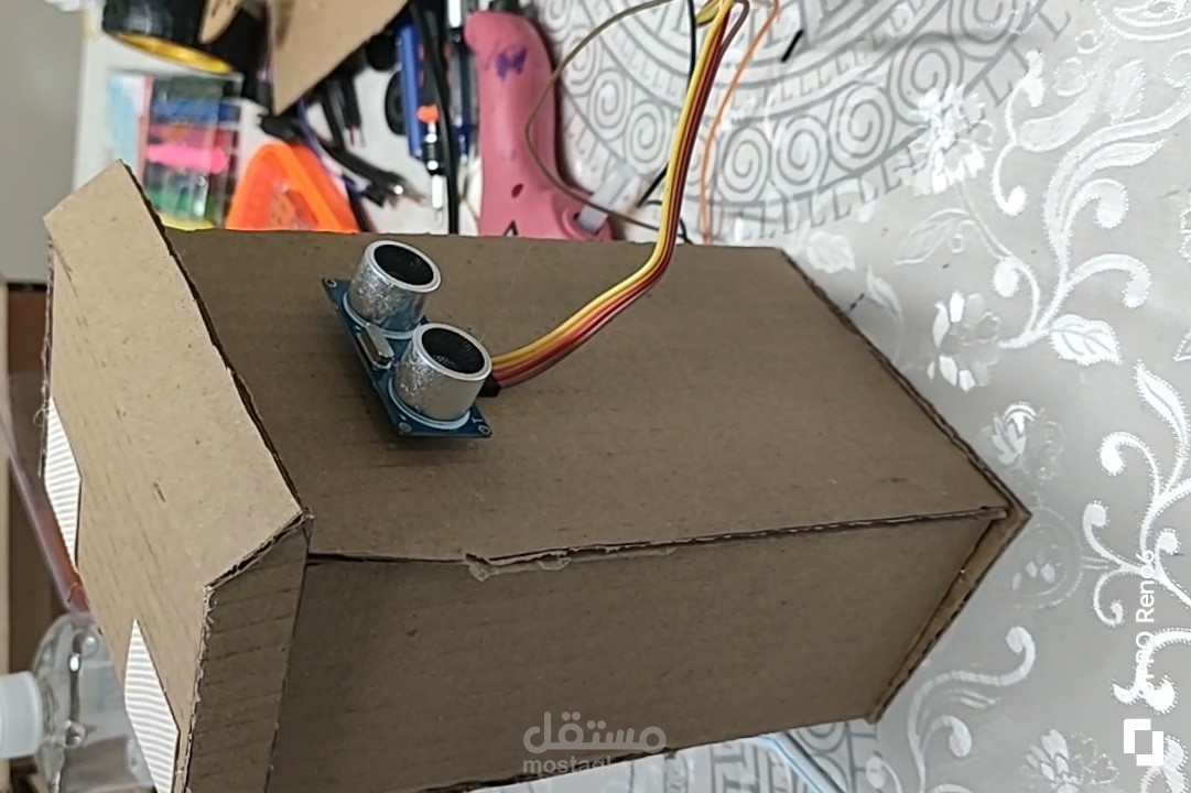 سلة نفايات ذكية باستخدام الأردوينو