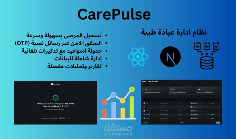 Patient Management System - نظام إدارة عيادة
