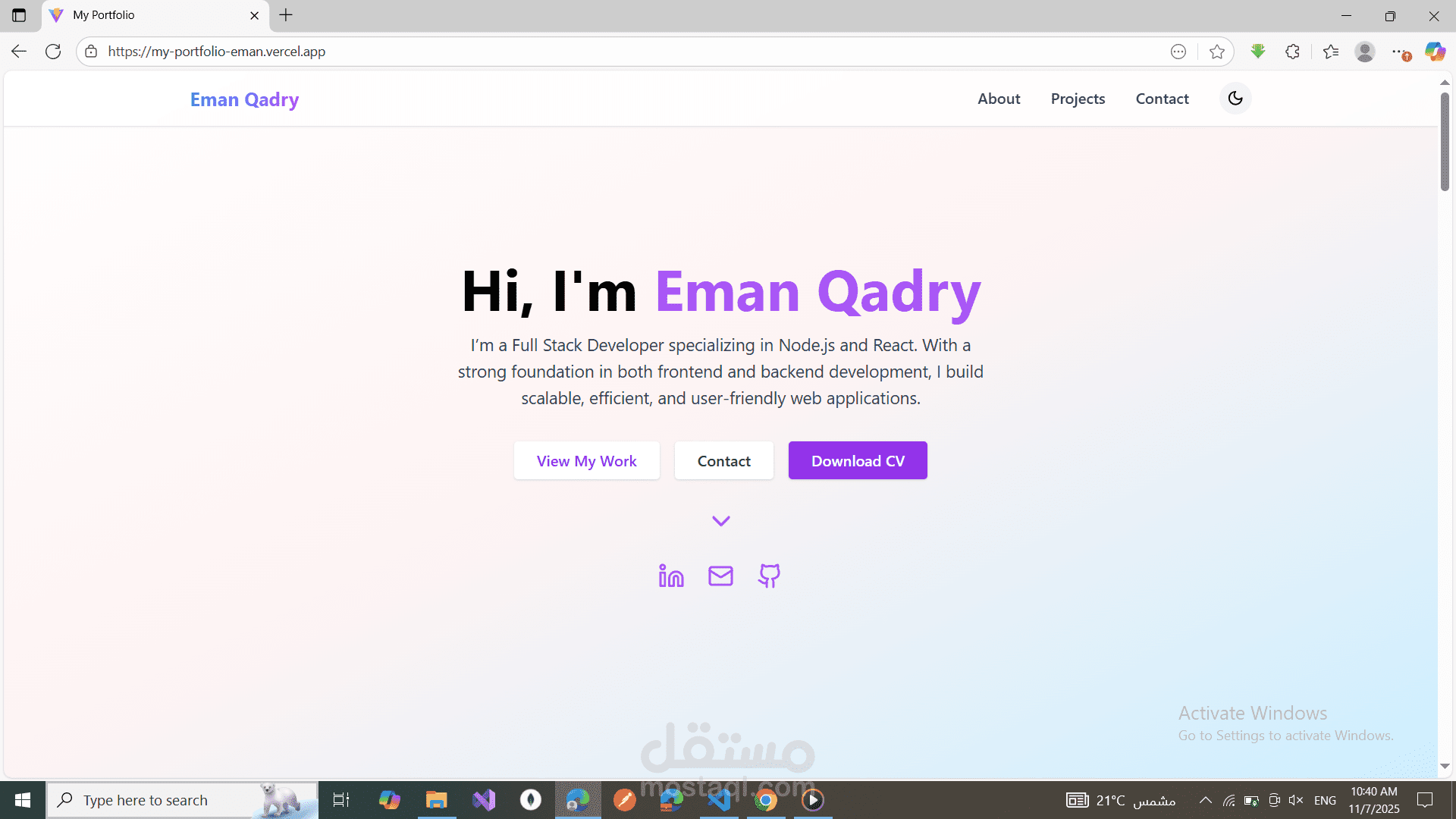 Personal Portfolio Website