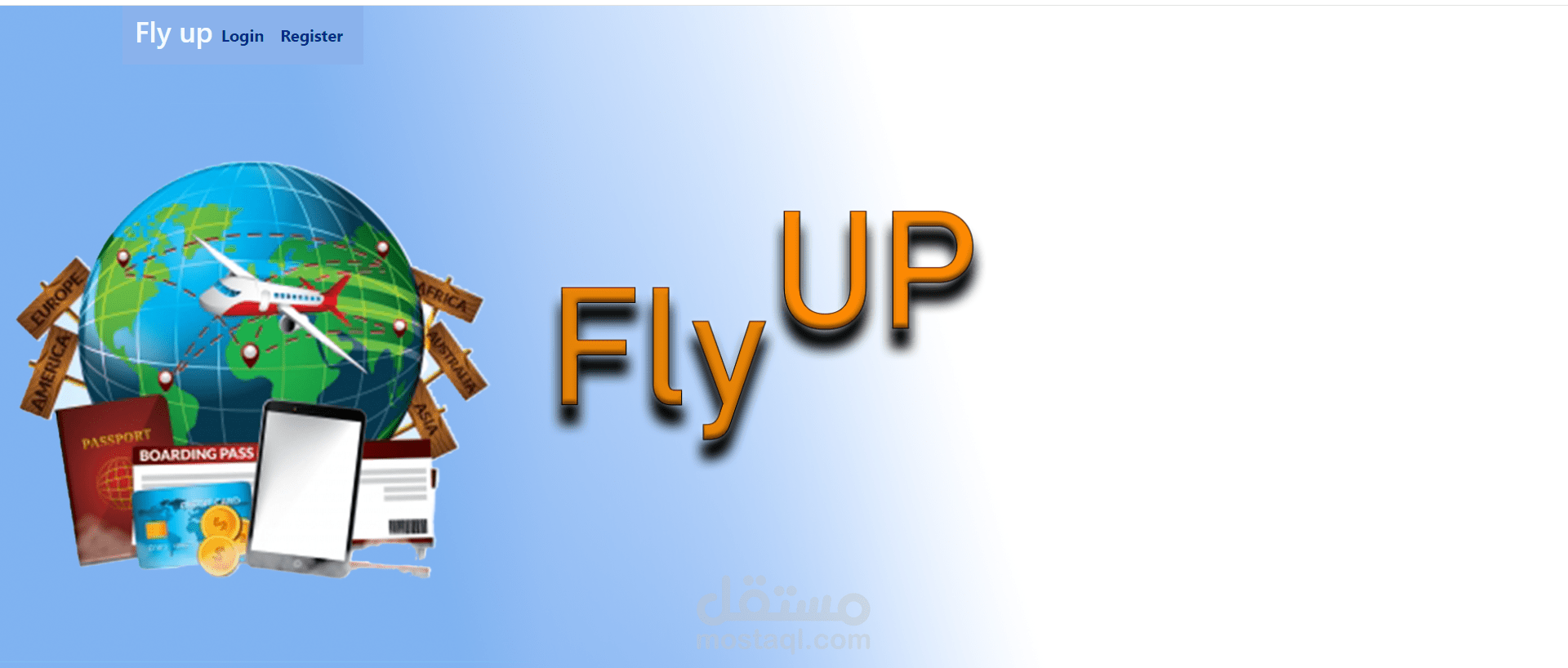 Fly upهو تطبيق ويب يهدف إلى تقديم تجربة سلسة للمستخدمين لحجز الرحلات السياحية والتنقل