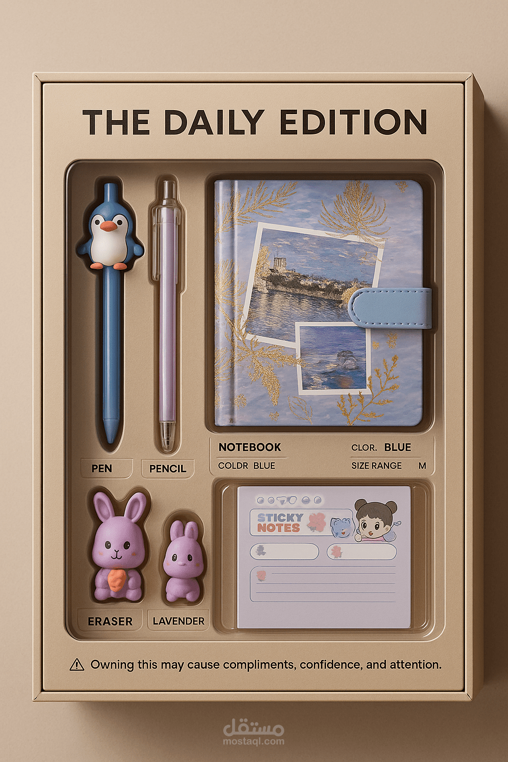 New  stationery package