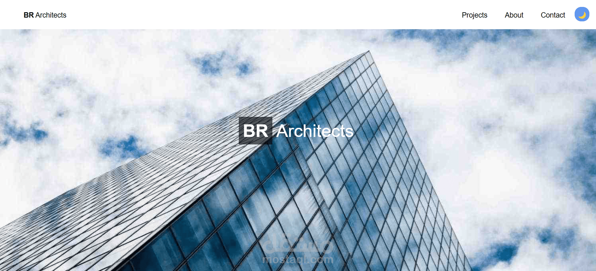 صفحة هبوط لشركة هندسية