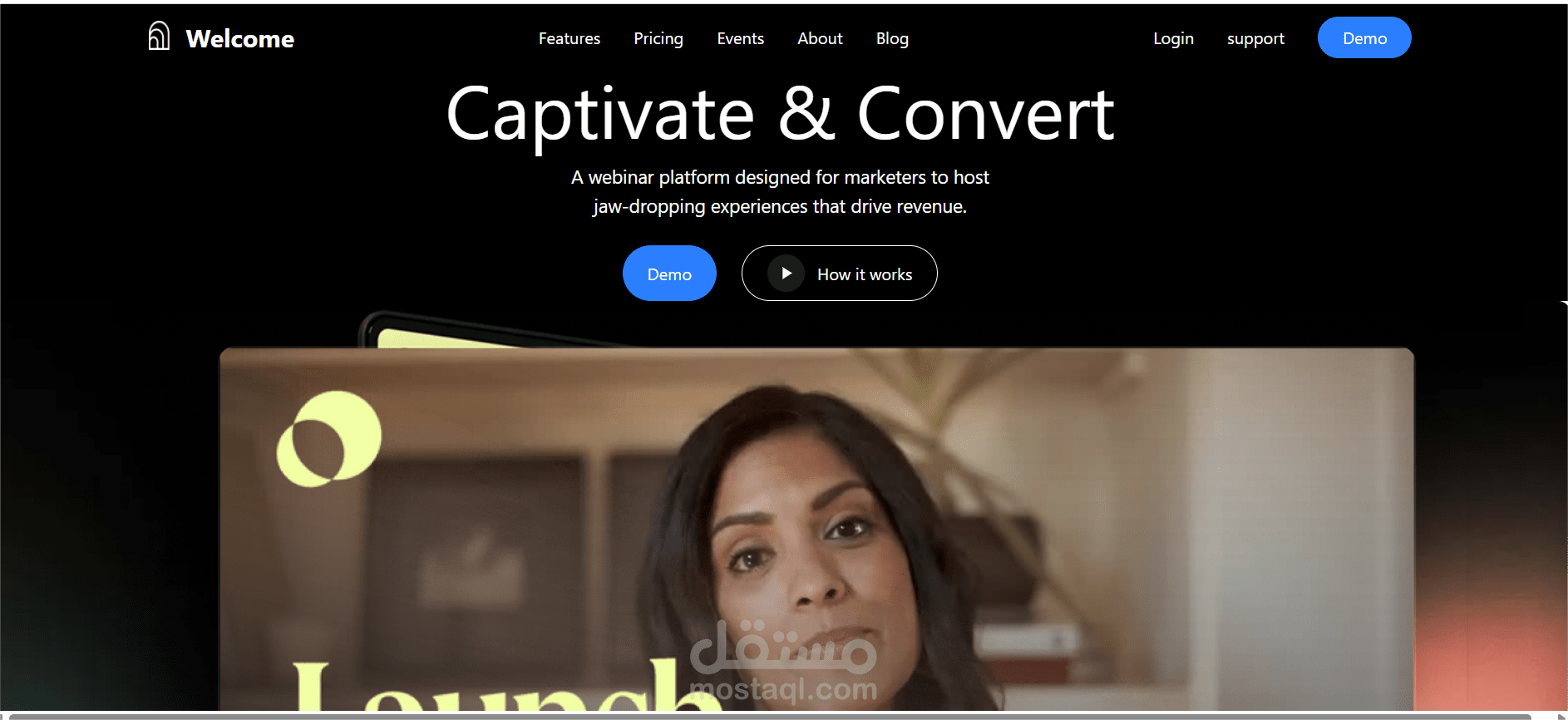 تطوير Landing Page