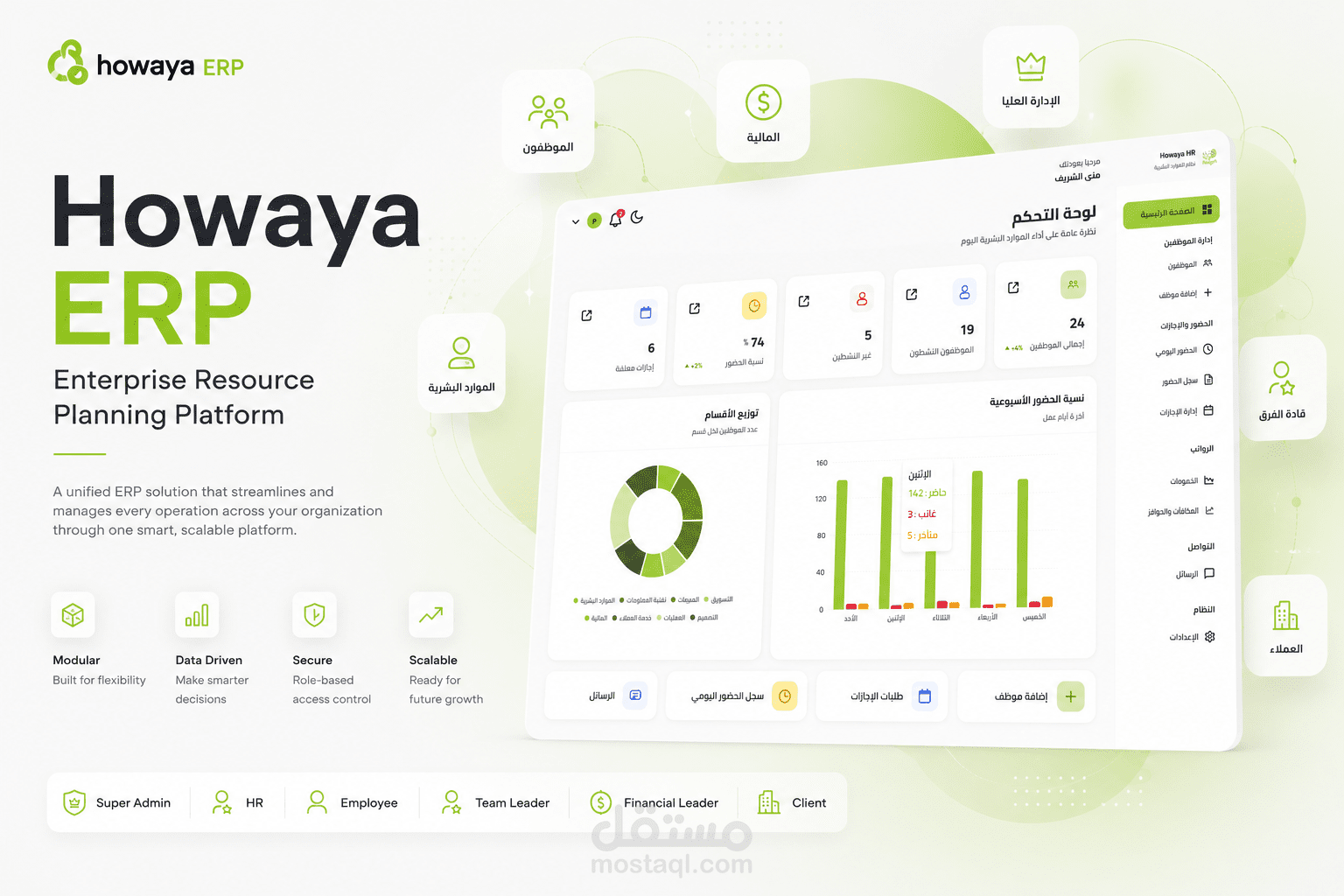 نظام ERP متكامل لإدارة وتحسين العمليات المؤسسية الشاملة
