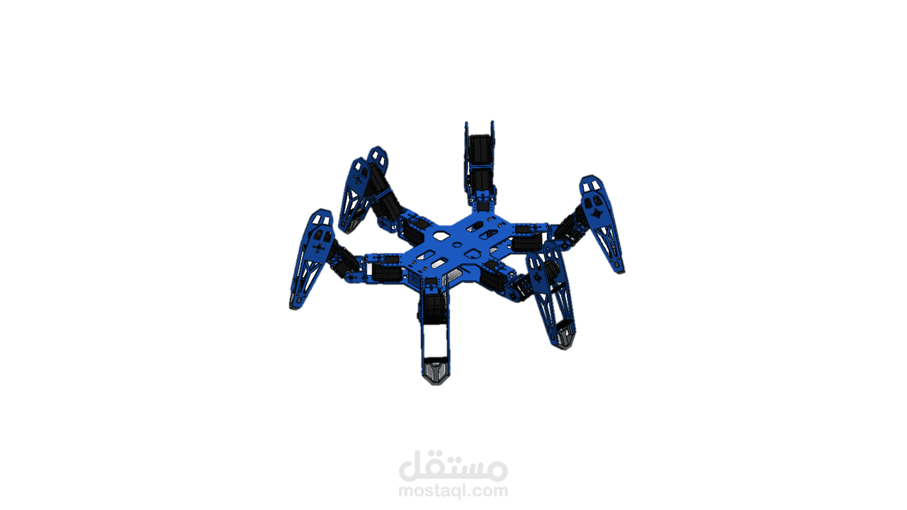 هيكلة روبوت سداسي الأرجل باستخدام SolidWorks