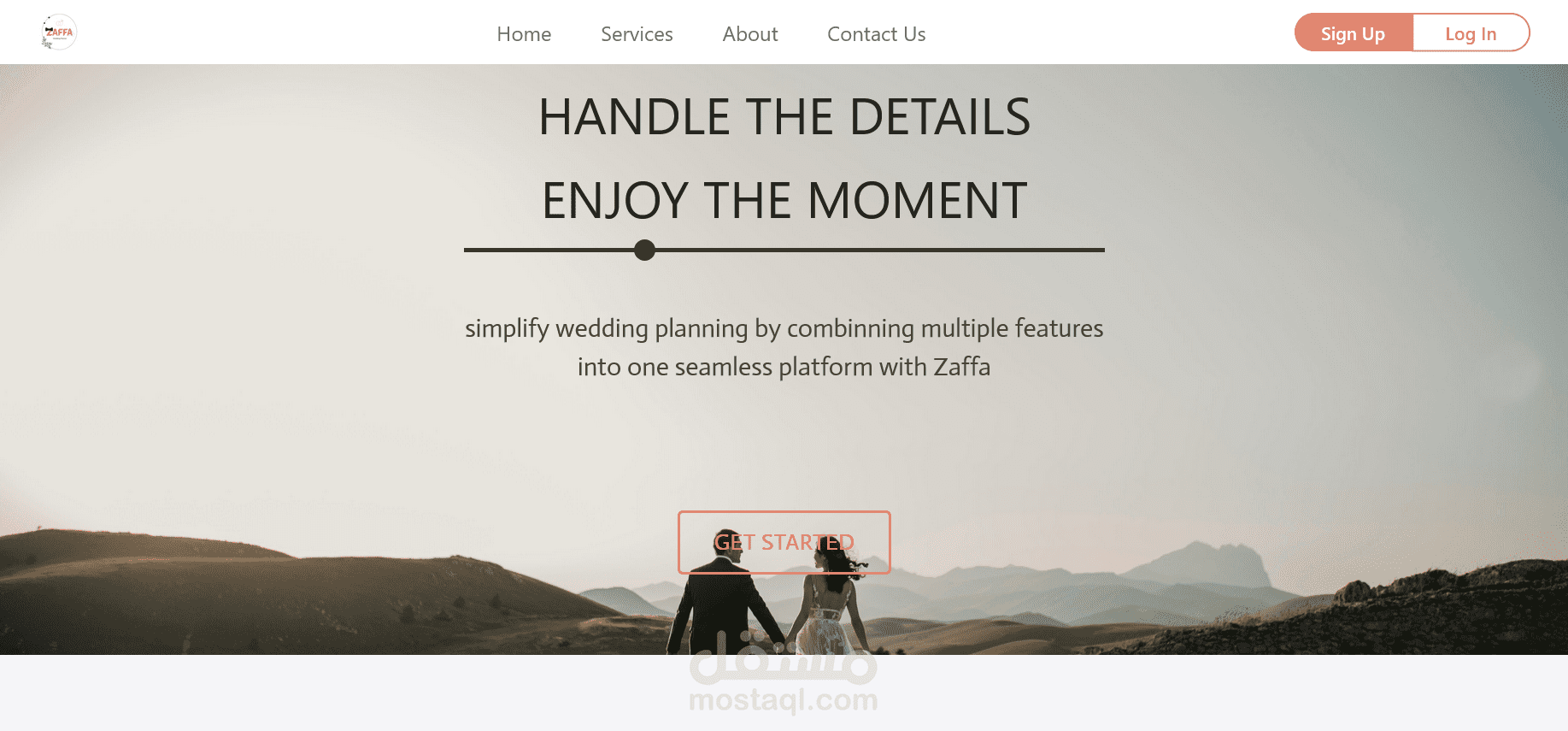 Zaffa First Wedding Planner website in upper Egypt
